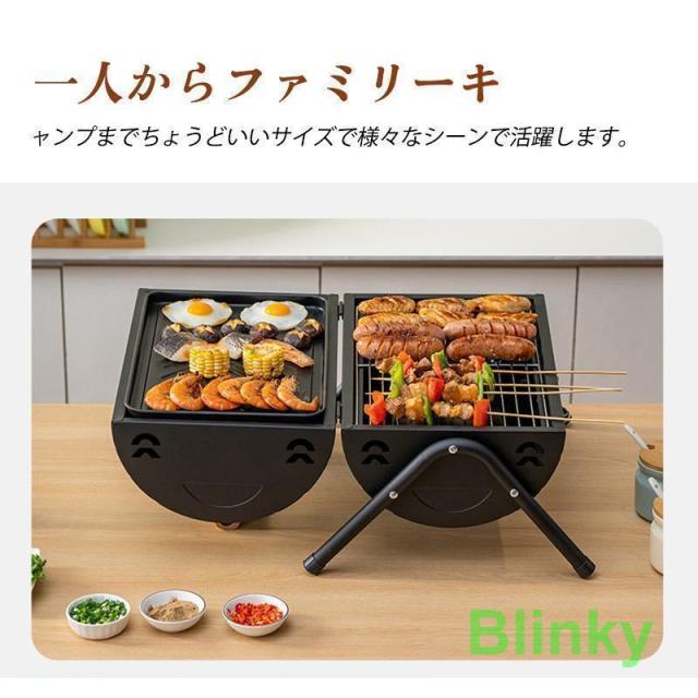 バーベキュー バーベキューグリル 卓上 ドラム缶 BBQ BBQグリル キャンプ アウトドア キャンプ用品　小型 蓋付き_3