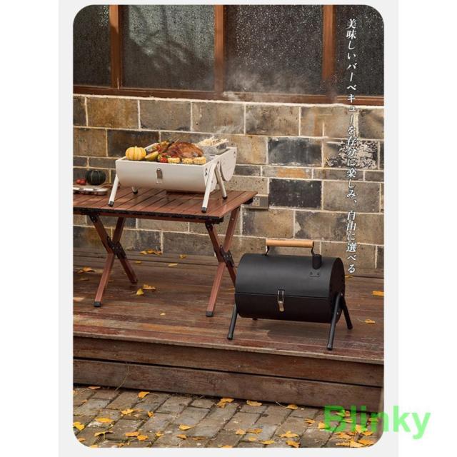 バーベキュー バーベキューグリル 卓上 ドラム缶 BBQ BBQグリル キャンプ アウトドア キャンプ用品　小型 蓋付き_6