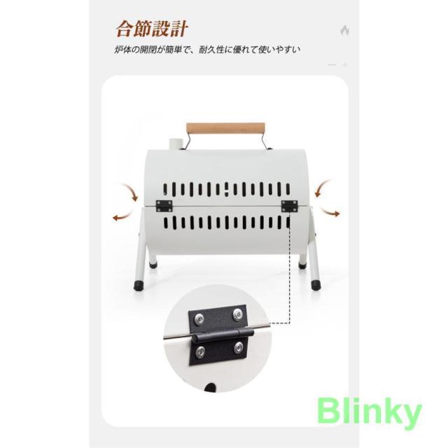 バーベキュー バーベキューグリル 卓上 ドラム缶 BBQ BBQグリル キャンプ アウトドア キャンプ用品　小型 蓋付き_7