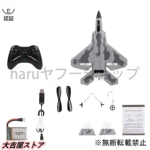 ラジコン RC 飛行機 F-22 ラプターモデル飛行機 戦闘機 2CH EPP 2.4g 固定翼 おもちゃ ギフト_5