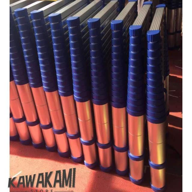 伸縮はしご 脚立2-7m屋上用の伸縮式伸縮はしごを登る、超広段のアルミニウム製伸縮はしご、荷重150kg 家庭用や業務用にも使える丈夫な脚立_7