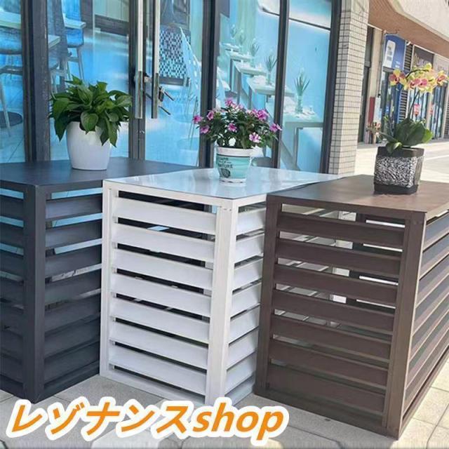 室外機カバー エアコン室外機カバー DIY 雪 日よけ 室外機ラック 節電 遮光 ガーデニング用棚 エアコン室外機を守る、雪や日差しから保護するカバー_1