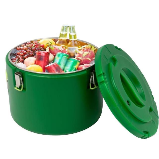 断熱スープ容器 15L 30L 50L 業務用フードウォーマー ステンレス製ライナー 保温機能 24時間 食品の温度を長時間保つ業務用スープ容器、温冷両用_1