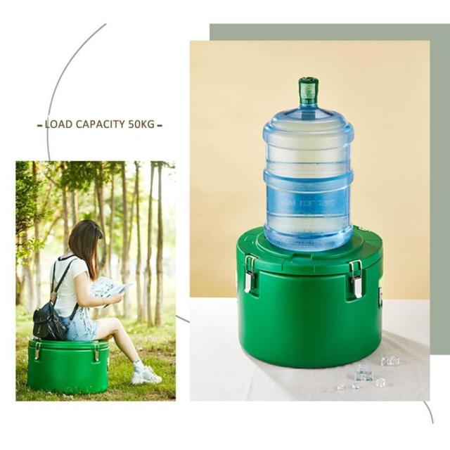 断熱スープ容器 15L 30L 50L 業務用フードウォーマー ステンレス製ライナー 保温機能 24時間 食品の温度を長時間保つ業務用スープ容器、温冷両用_4