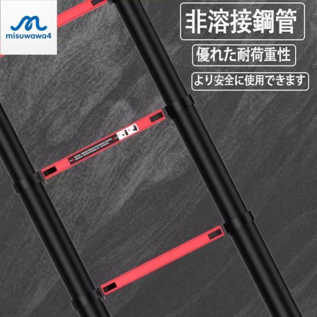 伸縮はしご ステンレス製で 滑り止め性能が強く 安定性と耐久性に優れています 折りたたみはしご 持ち運びが簡単で 耐荷重性に優れています ステンレス製はしご_3
