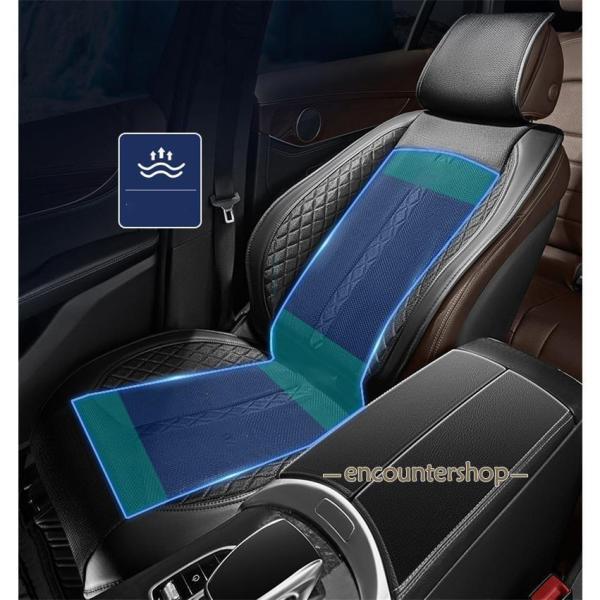 クールシート 車 シートクーラー 車用 シートベンチレーション シートファン カーシートカバー ファン付き 通気性 自動車自動送風/停止機能席 USB_12