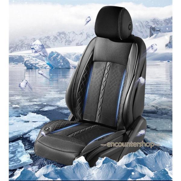 クールシート 車 シートクーラー 車用 シートベンチレーション シートファン カーシートカバー ファン付き 通気性 自動車自動送風/停止機能席 USB_7