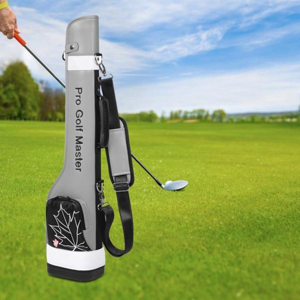 ゴルフサンデーバッグ ドライビングレンジ用 初心者用 軽量 ゴルフクラブ キャリーバッグ グレー