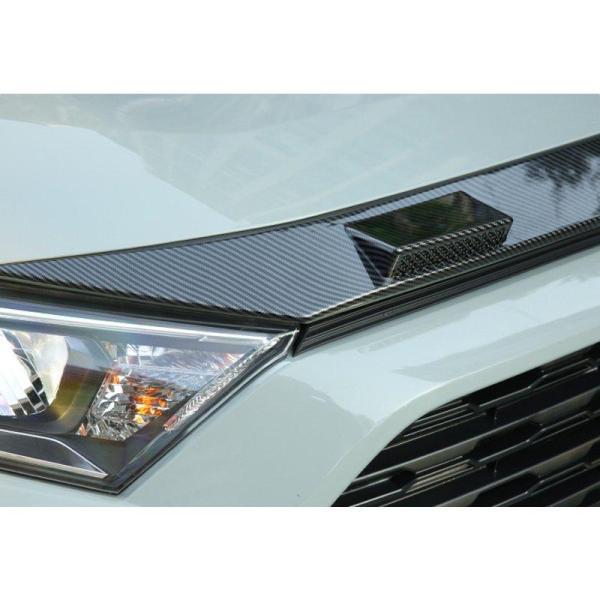 新型rav4 50系 ニュー RAV4 カスタム パーツ アクセサリー rav4 ボンネットガーニッシュ フロントガーニッシュ FV045_5