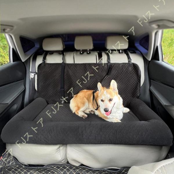 ペット用ドライブボックス 中小型犬 猫 キャリーバッグ 車用ペットシート 座席シート 飛び出し防止 汚れにくい 2way 旅行 ペットキャリー 簡単取付 後部座席