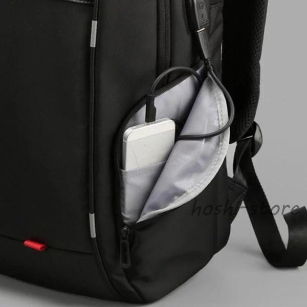 27L 大容量 軽く感じる ビジネス リュック 防水 レインカバー チェストベルト 付属 メンズ A4 サイズ ノートPC バイク 通勤 通学 出張_18
