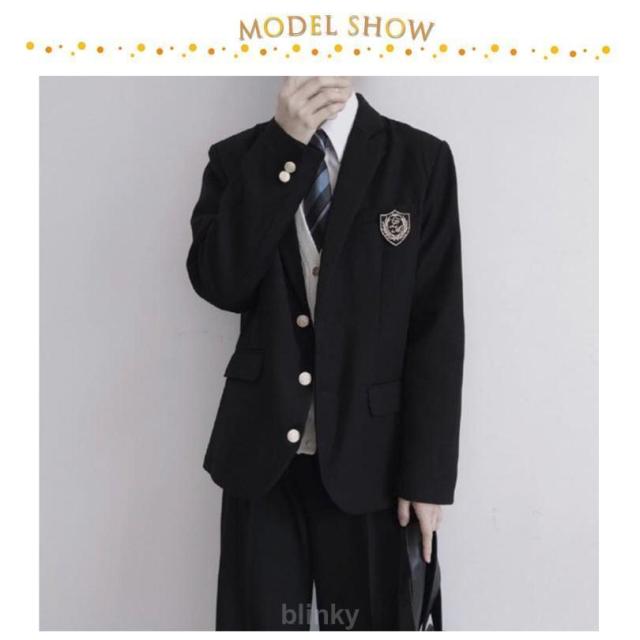 フォーマル ロングパンツ 無地 制服 男子 スクールジャケット ブレザー 4点セット スクールシャツ ネクタイ 男子高校制服 スーツ コート 男子高校_6