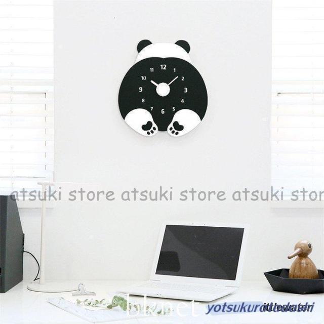 壁掛け時計 クロック 北欧風 猫型 可愛い 子供部屋 モダン 新築祝い ギフト 電池 スイープ 静か 音がしない スプレッド クロック ウェルシュ‐コーギー型_1