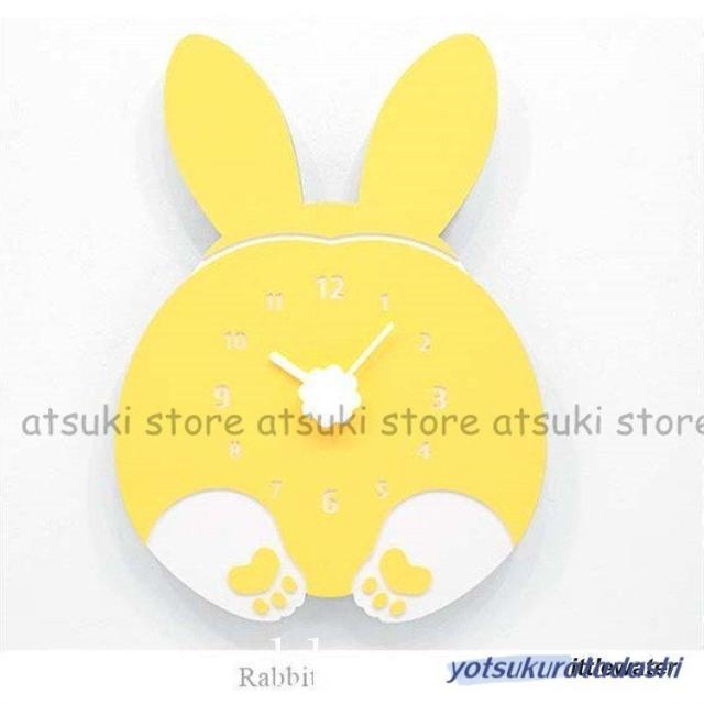 壁掛け時計 クロック 北欧風 猫型 可愛い 子供部屋 モダン 新築祝い ギフト 電池 スイープ 静か 音がしない スプレッド クロック ウェルシュ‐コーギー型_6