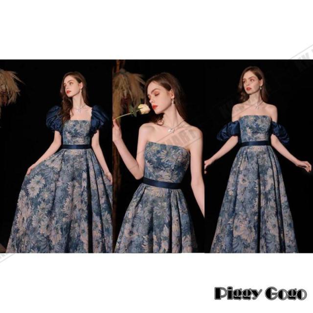 ロングドレス 演奏会用 パーティードレス 結婚式 １着３用ドレス ステージドレス 大人 ピアノ 発表会 コーラス 合唱衣装 マキシ丈 20代30代40代 成人式_1