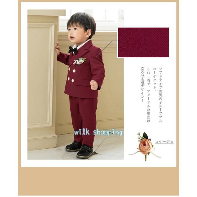 入学式 スーツ 男の子 卒園式 スーツ 6点セット 結婚式 フォーマル 子供服 韓国 ピアノ発表会 キッズ スーツ 入園式 七五三80 90 100 110 120 130 140 150_12