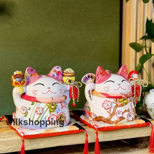 金運アップグッズ 招き猫 置物 まねきねこ 開店祝い プレゼント 飾り物 玄関 縁結び 貯金箱 開運 オープン 周年 記念品 かわいい おしゃれ