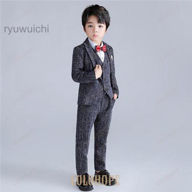 制服 キッズセット スクール 春 秋 冬 入学式 卒業式 長袖 男の子 マスタード グレー 小学生 幼稚園 発表会 生日会 演奏会 セットアップ_4