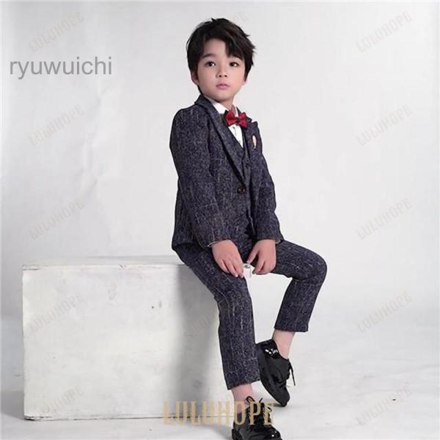 制服 キッズセット スクール 春 秋 冬 入学式 卒業式 長袖 男の子 マスタード グレー 小学生 幼稚園 発表会 生日会 演奏会 セットアップ_5