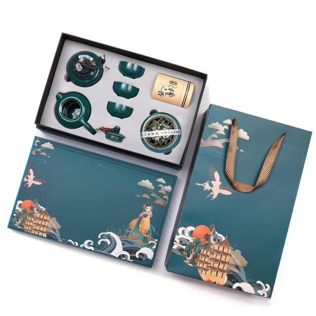 中国茶器セット お茶セット ティーカップ ティーポット セット お茶道具 おしゃれ 功夫茶具 急須セット ギフトセット シンプル中国風徳化窯 陶磁茶具 6点セット_3