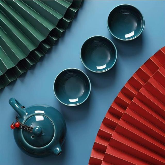 中国茶器セット お茶セット ティーカップ ティーポット セット お茶道具 おしゃれ 功夫茶具 急須セット ギフトセット シンプル中国風徳化窯 陶磁茶具 6点セット_6