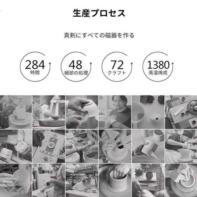中国茶器セット お茶セット ティーカップ ティーポット セット お茶道具 おしゃれ 功夫茶具 急須セット ギフトセット シンプル中国風徳化窯 陶磁茶具 6点セット_9