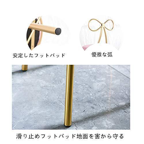ドレッサーチェア 背もたれ付き リボンチェア 化粧椅子 モダン ダイニング ベッドルームが可愛くなる、鏡台用にも使えるガール系チェア