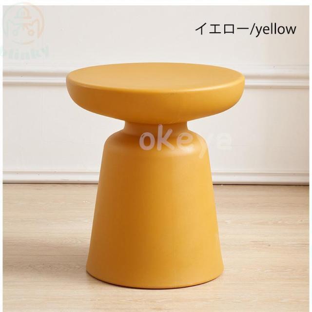 丸サイドテーブル くびれデザイン ミニテーブル ナイトテーブル 子供部屋 ソファ横にもキッズルームにも、可愛く置ける丸型ソファサイドテーブル_2