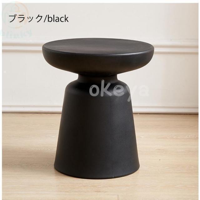 丸サイドテーブル くびれデザイン ミニテーブル ナイトテーブル 子供部屋 ソファ横にもキッズルームにも、可愛く置ける丸型ソファサイドテーブル_5