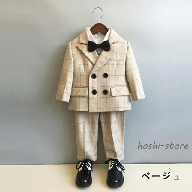 フォーマルスーツ 男の子 5点セット フォーマル 男の子 80 90 150 ベビーフォーマル 男の子 キッズフォーマル 入学式 結婚式 入園式 卒業式 ハンサム お宮参り_2