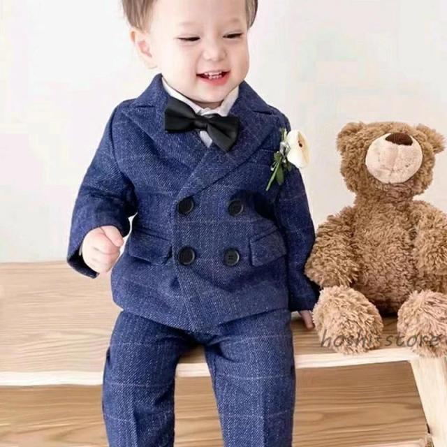 フォーマルスーツ 男の子 5点セット フォーマル 男の子 80 90 150 ベビーフォーマル 男の子 キッズフォーマル 入学式 結婚式 入園式 卒業式 ハンサム お宮参り_3