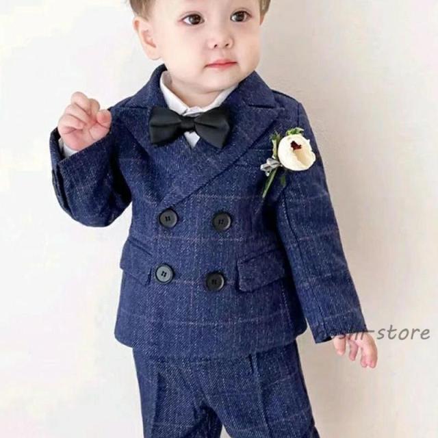 フォーマルスーツ 男の子 5点セット フォーマル 男の子 80 90 150 ベビーフォーマル 男の子 キッズフォーマル 入学式 結婚式 入園式 卒業式 ハンサム お宮参り_4