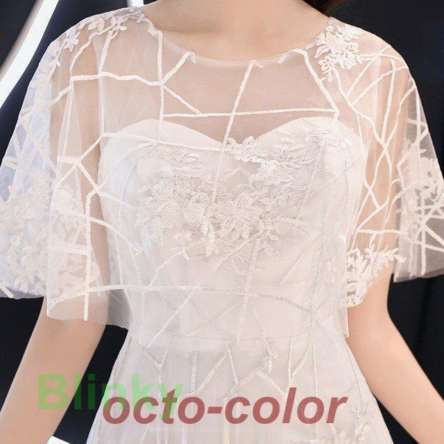透け感 ロングドレス パーティードレス 白 ホワイト スレンダーライン イブニングドレス カクテルドレス 演奏会 発表会 誕生日 お呼ばれ 二次会_5