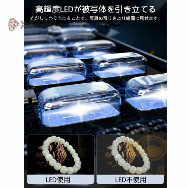 撮影ボックス 撮影ブース 撮影キット LEDライト付 40/60/80cm 折りたたみ可能 調光可能 撮影スタジオ 撮影ライト 簡易スタジオ 撮影用照明 商品撮影 背景 卓上_6