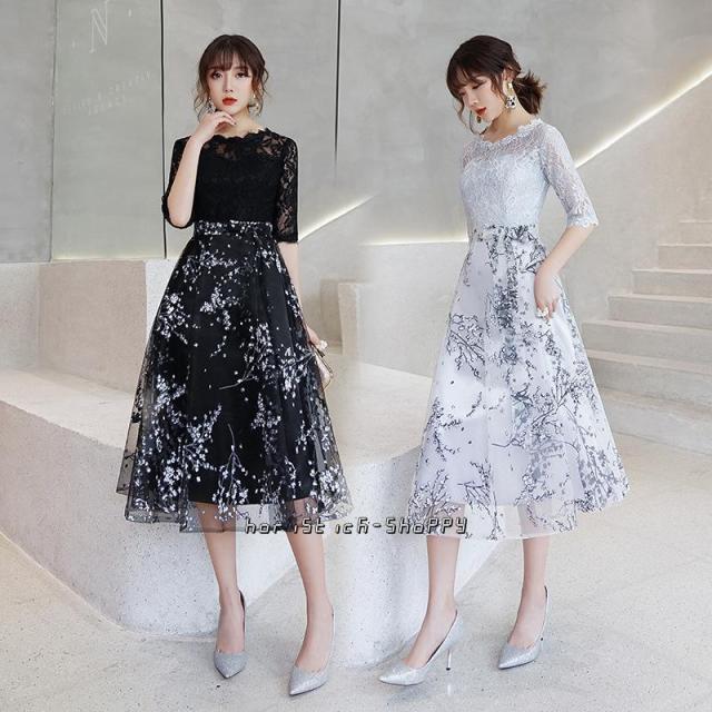 パーティードレス 結婚式 服装 ドレス ワンピース 20代 10代 30代 hapフォーマルドレス 50代 女性 お呼ばれ 母親 親族 フォーマルワンピース
