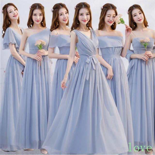 ロングドレス パーティードレス ワンピース ブライズメイド 介添え 結婚式 ウェディングドレス 謝恩会 ドレス 花嫁ドレス ブライズメイド ドレス ワンピース