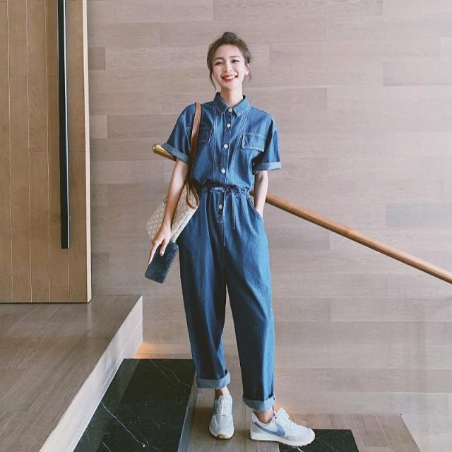 オールインワン レディース 夏 カジュアル 新作 夏服 夏コーデ デニム