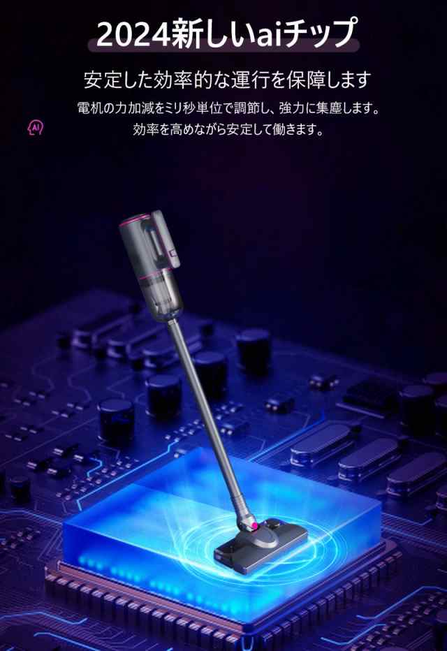 掃除機 コードレス 強力吸引 0.98kg サイクロン式 コード式 軽量静音 小型 スティック型 ハンディー クリーナー コンパク