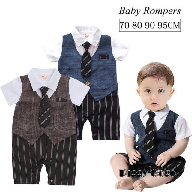 子供服 男の子 ベビー フォーマルスーツ ベビー服 半袖 ロンパース カバーオール 蝶ネクタイ 赤ちゃん キッズ 夏 おしゃれ 出産祝い お宮参り お食い初め 結婚式