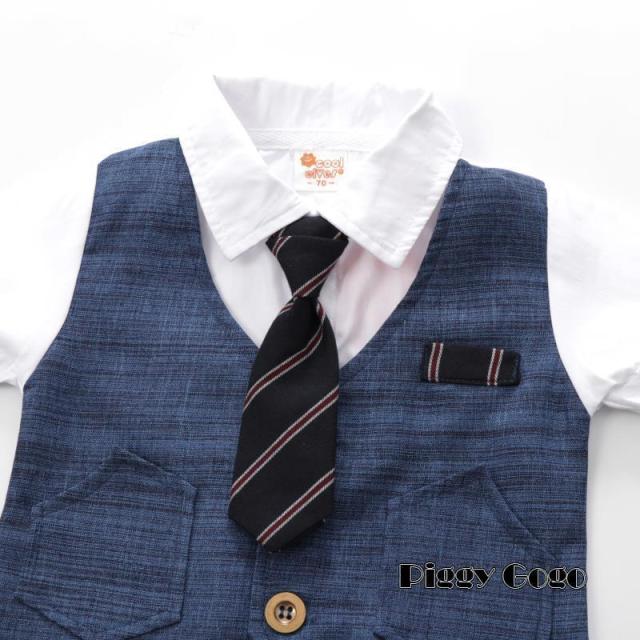 子供服 男の子 ベビー フォーマルスーツ ベビー服 半袖 ロンパース カバーオール 蝶ネクタイ 赤ちゃん キッズ 夏 おしゃれ 出産祝い お宮参り お食い初め 結婚式