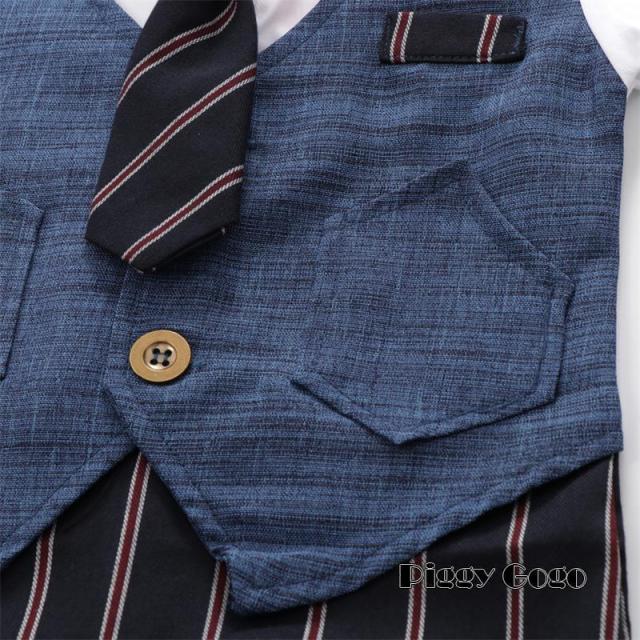 子供服 男の子 ベビー フォーマルスーツ ベビー服 半袖 ロンパース カバーオール 蝶ネクタイ 赤ちゃん キッズ 夏 おしゃれ 出産祝い お宮参り お食い初め 結婚式