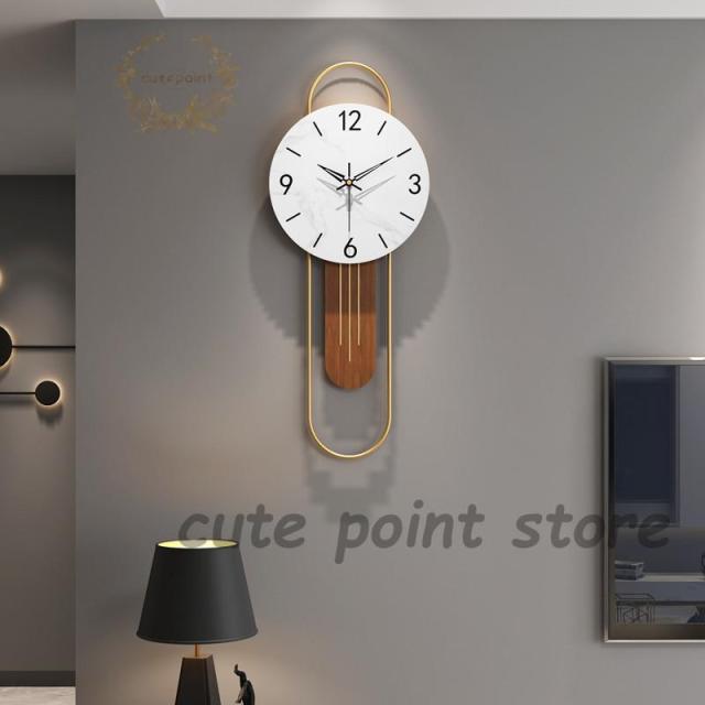 壁掛け時計 掛け時計 おしゃれ 振り子時計 木目調 クロック 新生活応援