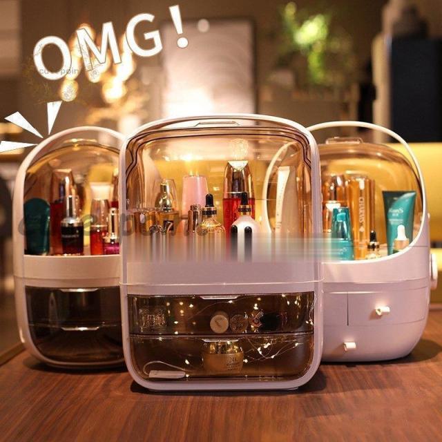 コスメボックス メイクボックス コスメ収納 大容量 化粧箱 メイクBOX メイクアップ トラベルバッグ ポータブル