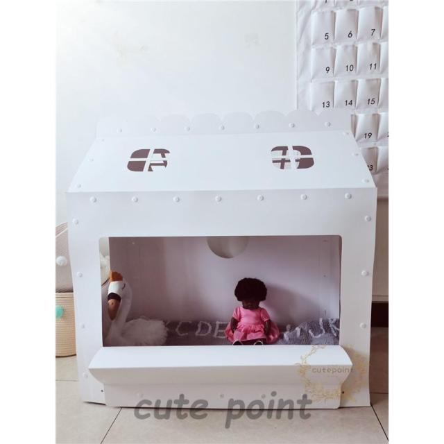 ダンボールオンリーハウス白|段ボール おもちゃ 子供用 キッズ 子供用テント 組み立て式 こども クリスマス 誕生日プレゼント 男の子 女の子 2歳 3歳 収納簡単 ダンボールオンリーハウス白|段ボール おもちゃ 子供用 キッズ 子供用