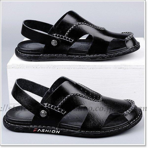 サンダル メンズ ブランド おしゃれ かかと PUレザー サボ 軽量 春 夏