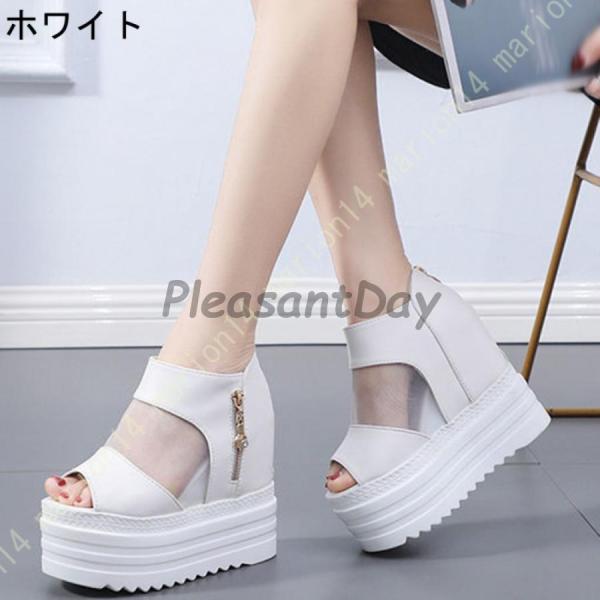 サンダル ウェッジヒール ハイヒール ストラップサンダル レディース