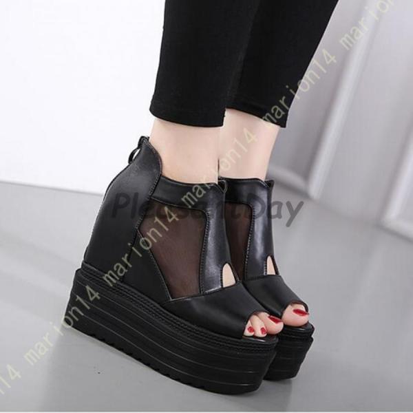 サンダル ウェッジヒール ハイヒール ストラップサンダル レディース