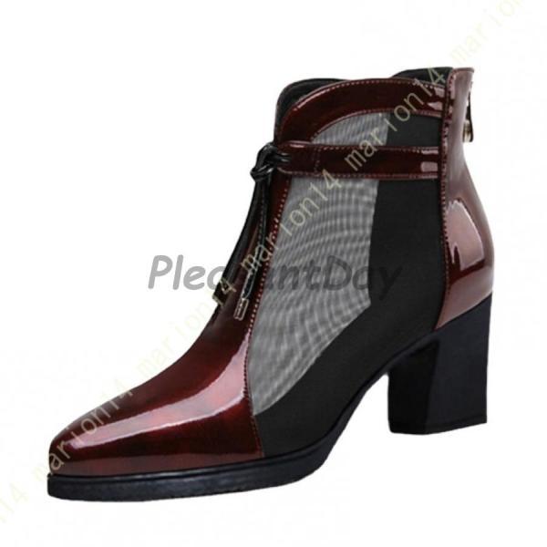 ブーツサンダル 大きいサイズ サンダル レディース チャンキーヒール 6