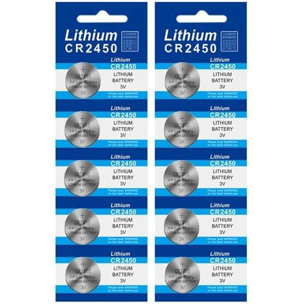 CR2450 １０個セット DL2450 ボタン電池 リチウム電池