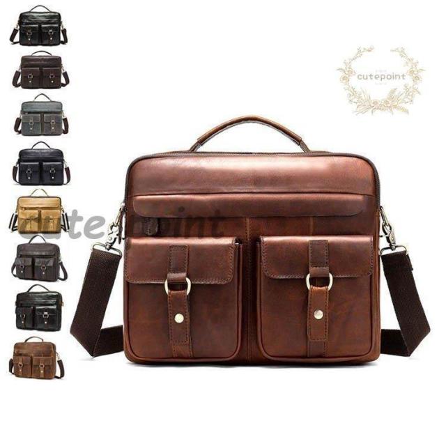 ショルダーバッグ メンズ ビジネスバッグ レザー 手提げ 斜め掛け 通学 通勤 耐摩設計 紳士 ブラック ブラウン 3way